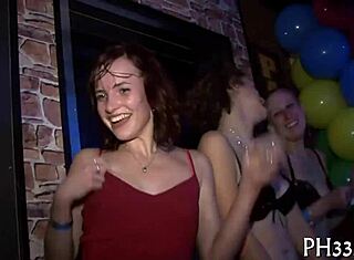 Amateurs go wild at a group sex party